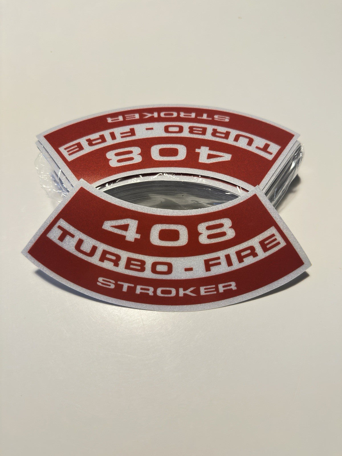 408 Stroker Air Cleaner Decal for Vintage 1960s Chevy Impala, Biscayne –  Tire Kicking, image size:1200x1600