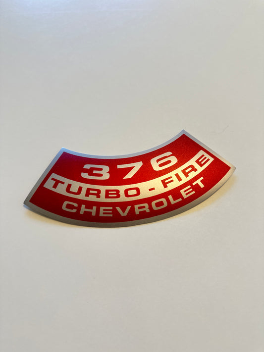 376Ci Air Cleaner Decal for Vintage 1960s Chevy Nova, Impala, Biscayne, Corvette, C10, Blazer, and More! (Copy)